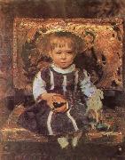 llya Yefimovich Repin Portrait of the Artist-s Daughter Vera oil painting